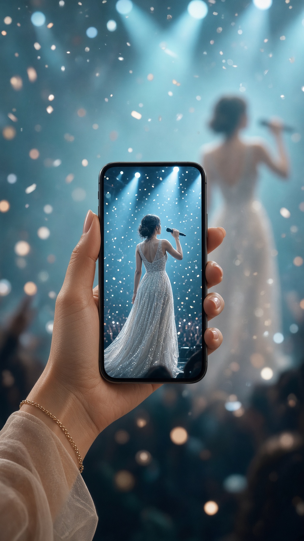 スマホ越しに広がる、アクアのステージライト